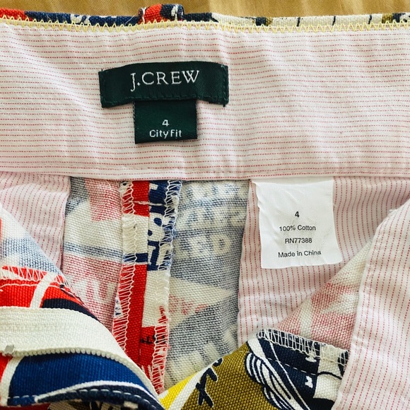 J. CREW City Fit Nautical shorts - Picture 6 of 10